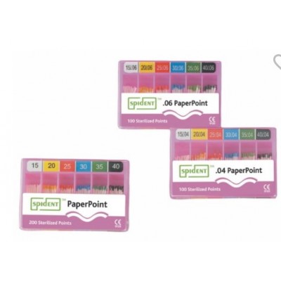 Бумажные штифты конусные  0,4 №1 5