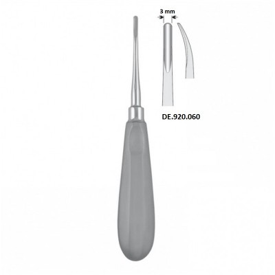 Элеватор 3.0 мм (DE.920.060) Luxation изогнутый
