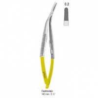 Иглодержатель 140мм (BN.158.140) Falcon-Grip Castroviejo TC angled