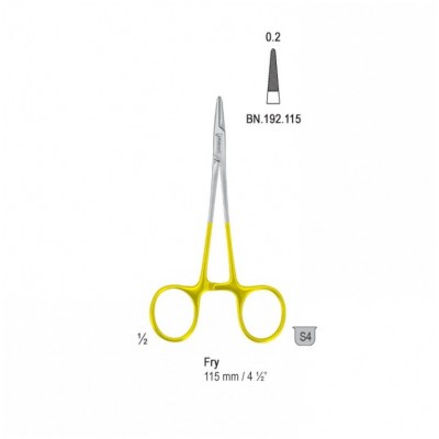 Иглодержатель 115мм (BN.192.115) Falcon-Grip Fry TC прямой