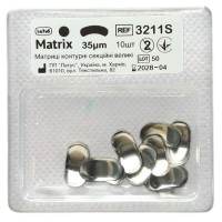 Матрицы металлические контурные секционные большие (10шт.) 35мкм