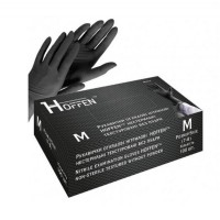 Перчатки нитриловые Hoffen (100 шт.) Black, M