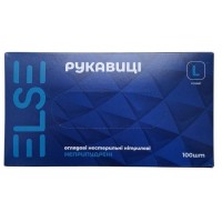 Перчатки нитриловые ELSE (100 шт.) Blue, L