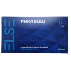 Перчатки нитриловые ELSE (100 шт.) Blue, L