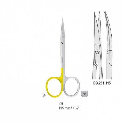 Ножницы 115мм (BS.251.115) Iris изогнутые