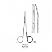 Ножницы 145мм (BS.471.145) Metzenbaum изогнутые, одно лезвие с насечкой