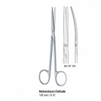 Ножницы 145мм (BS.757.145) Metzenbaum Fino delicate изогнутые