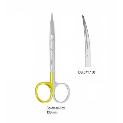 Ножницы 130 мм (DS.571.130) Goldman-Fox Super-Cut, изогнутые
