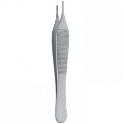 Пинцет 120мм (BD.370.120) Adson для разделения тканей зубчатый прямой