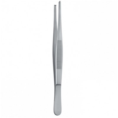 Пинцет 130мм (BD.750.130) Standart 1x2 хирургический прямой