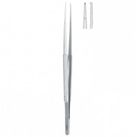 Пинцет 150мм (BM.470.150) Micro 1x2 с круглыми ручками хирургический прямой