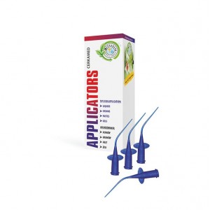 Аппликатор эластичный 21G (20шт.) - изогнутый длинный (длина 56мм, диаметр 0.8-0.6мм)