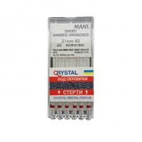 Пульпоэкстракторы (6 шт.) Mani, 21 мм, №3 (красные)