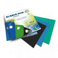 Платки для коффердама (36шт.) Rubber-Dam, plain blue medium 0.18 мм