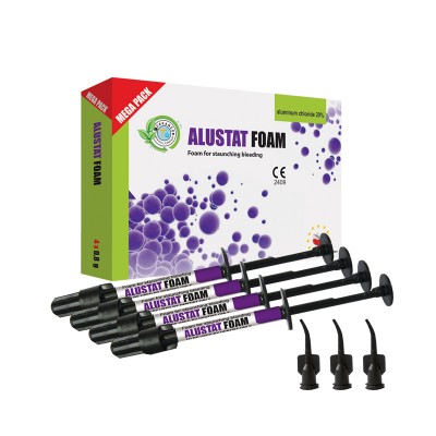 Alustat Foam 15%, (Mega Pack) 4x0.8г пена для остановки кровотечения