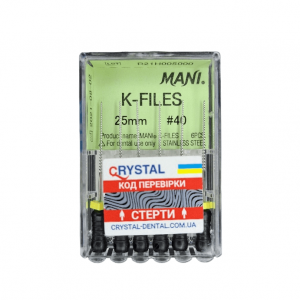K-Files Mani 25мм, #40