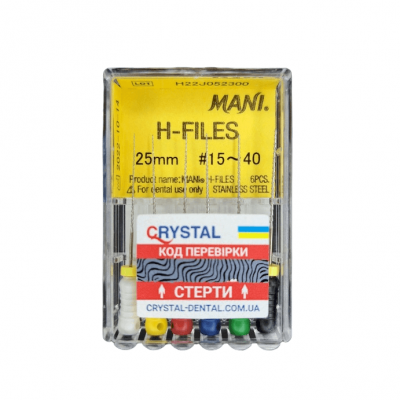 H-Files Mani 25мм, ass. #15-40