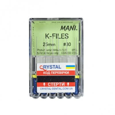 K-Files Mani 25мм, #30