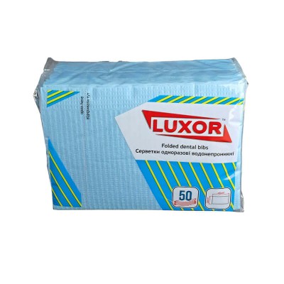 Салфетки для пациента (50 шт.) Luxor (2P-07) цвет небесно-голубой