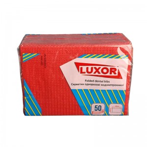 Салфетки для пациента (50 шт.) Luxor (2P-11) цвет красный