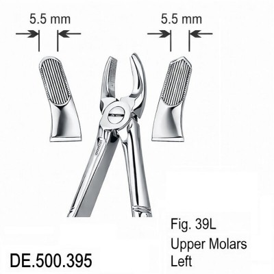 Щипцы экстракционные детские для верхних моляров (DE.500.395)