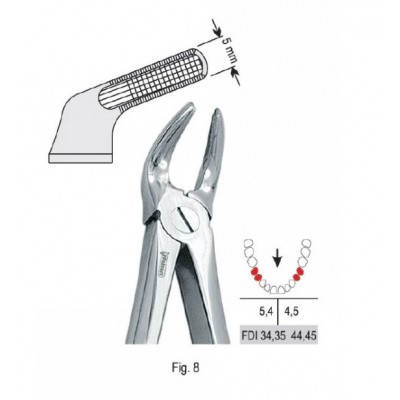 Щипцы экстракционные для нижних премоляров (DE.800.080)