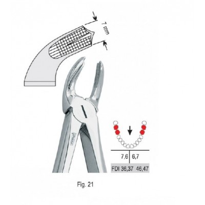 Щипцы экстракционные для нижних моляров (DE.800.210)