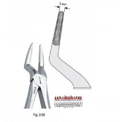Щипцы экстракционные для верхних корней (DЕ.800.515)