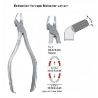 Щипцы экстракционные Meissner для верхних и нижних моляров (DE.875.030)