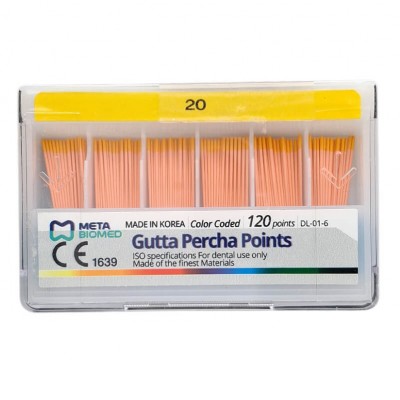 Гуттаперчевые штифты (120 шт.) № 20
