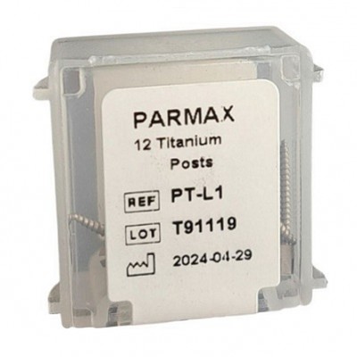 Штифты внутриканальные титановые Parmax (12шт.) EL3