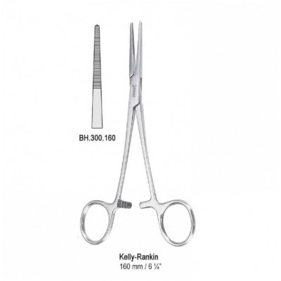 Зажим 160мм (BH.300.160) Kelly-Rankin прямой