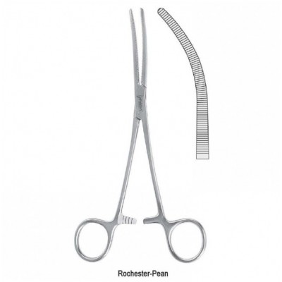 Зажим 165мм (ВН.481.165) Rochester-Pean изогнутый