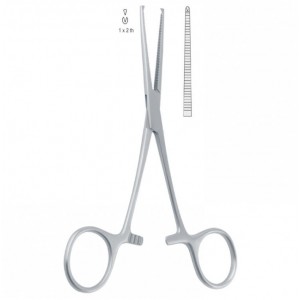 Зажим 130мм (ВН.486.130) Kocher-Delicate 1x2, прямой