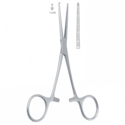 Зажим 130мм (ВН.486.130) Kocher-Delicate 1x2, прямой