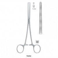 Зажим 165мм (ВН.490.165) Kocher 1x2 прямой